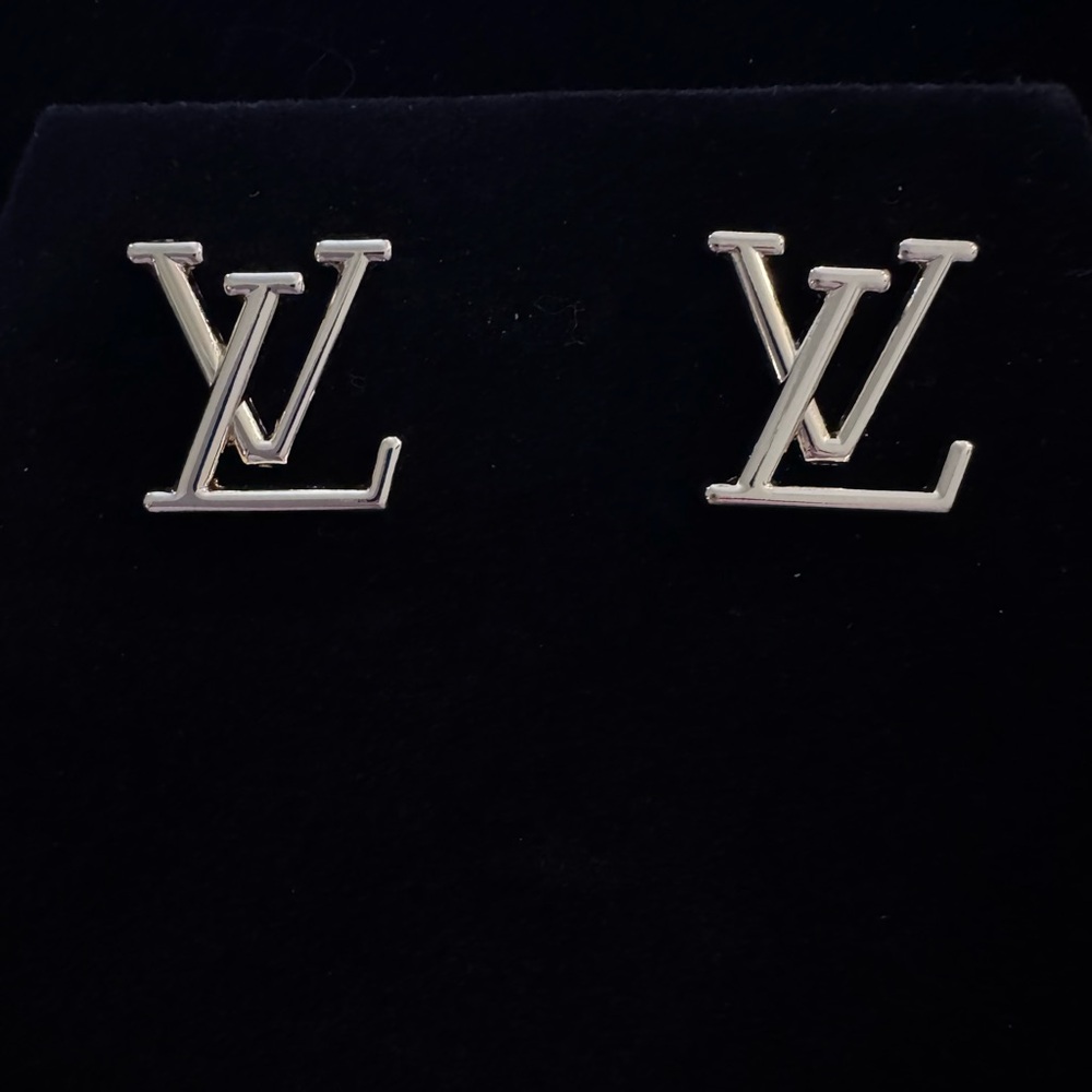 Louis Vuitton GOLD Logo Earrings